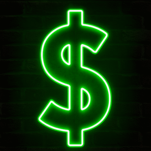 Yeşil Dolar Neon Işığı – Ev, Ofis ve Bar Dekorasyonu için LED Tasarım(iç ve Dış Mekanlar İçin)