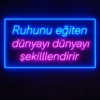 Motivasyon Sözlü Neon Tabela – Modern Dekoratif Işık
