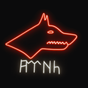 Türk Mitolojisi Kurt Neon – Anlamlı ve Şık Duvar Dekoru