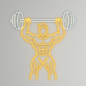 Spor Tutkunlarına Özel: Halterci Neon Dekor