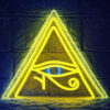 Eye of Horus Neon LED Tabela – Antik Gizem Modern Işıkla 40*60 5 image