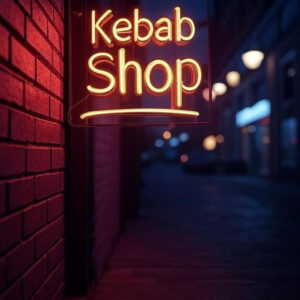 Kebapçı Neon Işıklı Tabela 40*60 cm