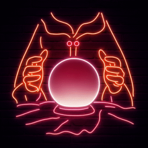 Halloween Neon Kristal Küre – Gizemin ve Eğlencenin Işıltılı Sembolü