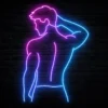 Erkek Figürlü Neon Tabela- Sanat ve Estetiğin Buluşması