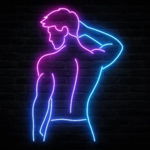 Erkek Figürlü Neon Tabela- Sanat ve Estetiğin Buluşması